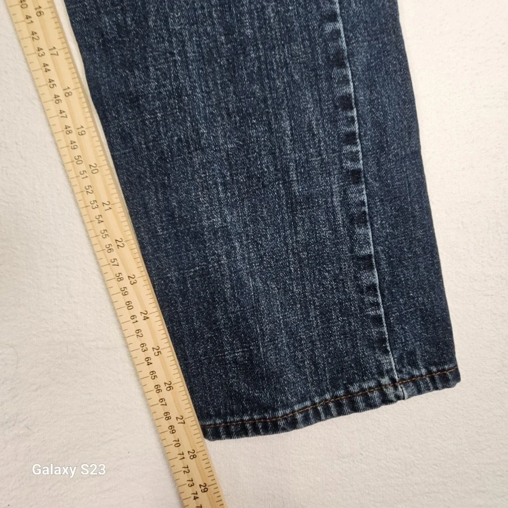 Levi's 527 Slim Bootcut Men's Jeans 34x30 Dark Blue Wash 100% Cotton Denim Pants